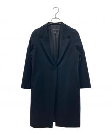 INDIVI（インディヴィ）の古着「ウール100%チェスターコート」｜ブラック