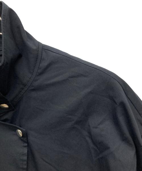 stola.（ストラ）stola. (ストラ) 後ろギャザースタンドコート ブラック サイズ:38の古着・服飾アイテム