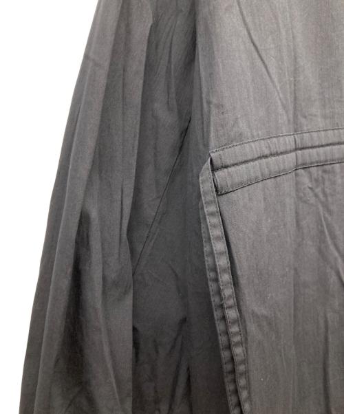 stola.（ストラ）stola. (ストラ) 後ろギャザースタンドコート ブラック サイズ:38の古着・服飾アイテム