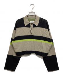 NOUNLESS（ナウンレス）の古着「Mini Rugger Knit Shirts」｜ベージュ