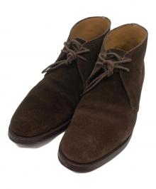 Crockett & Jones（クロケット＆ジョーンズ）の古着「スウェードチャッカーブーツ」｜ダークブラウン