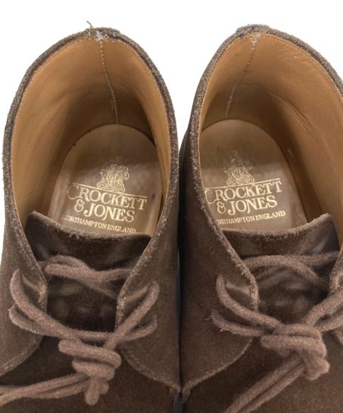 Crockett & Jones（クロケット＆ジョーンズ）Crockett & Jones (クロケット＆ジョーンズ) スウェードチャッカーブーツ ダークブラウン サイズ:6の古着・服飾アイテム