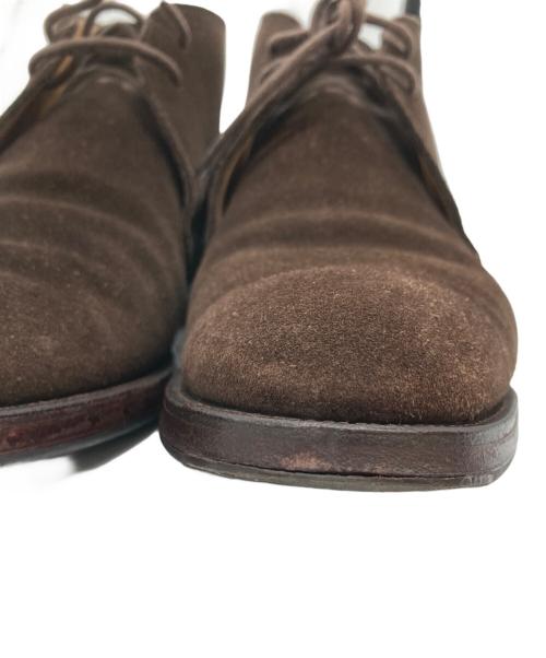 Crockett & Jones（クロケット＆ジョーンズ）Crockett & Jones (クロケット＆ジョーンズ) スウェードチャッカーブーツ ダークブラウン サイズ:6の古着・服飾アイテム