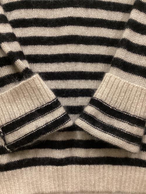 MUSE de Deuxieme Classe（ミューズ ドゥーズィエム クラス）MUSE de Deuxieme Classe (ミューズ ドゥーズィエム クラス) MOHAIR プルオーバー ベージュ×ブラック サイズ:SIZE Freeの古着・服飾アイテム