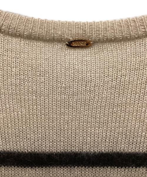 MUSE de Deuxieme Classe（ミューズ ドゥーズィエム クラス）MUSE de Deuxieme Classe (ミューズ ドゥーズィエム クラス) MOHAIR プルオーバー ベージュ×ブラック サイズ:SIZE Freeの古着・服飾アイテム