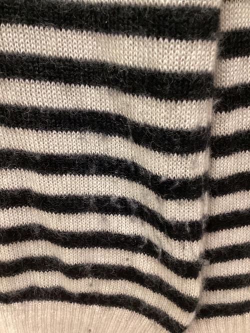 MUSE de Deuxieme Classe（ミューズ ドゥーズィエム クラス）MUSE de Deuxieme Classe (ミューズ ドゥーズィエム クラス) MOHAIR プルオーバー ベージュ×ブラック サイズ:SIZE Freeの古着・服飾アイテム