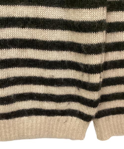MUSE de Deuxieme Classe（ミューズ ドゥーズィエム クラス）MUSE de Deuxieme Classe (ミューズ ドゥーズィエム クラス) MOHAIR プルオーバー ベージュ×ブラック サイズ:SIZE Freeの古着・服飾アイテム