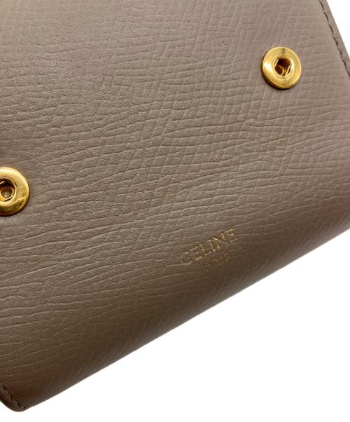 CELINE（セリーヌ）CELINE (セリーヌ) スモール トリフォールドウォレット ベージュの古着・服飾アイテム