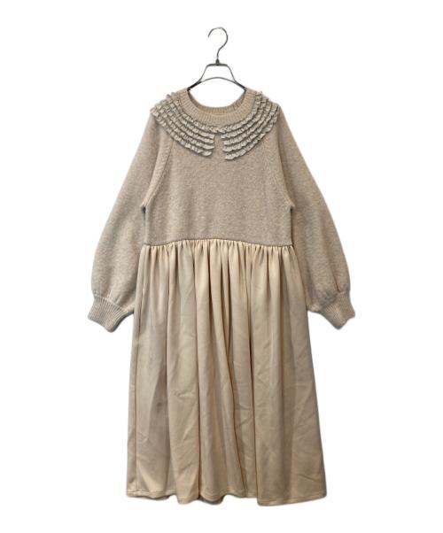 UNMINOU（アンミヌ）UNMINOU (アンミヌ) ティアードフリルドッキングワンピース ピンク サイズ:FREEの古着・服飾アイテム