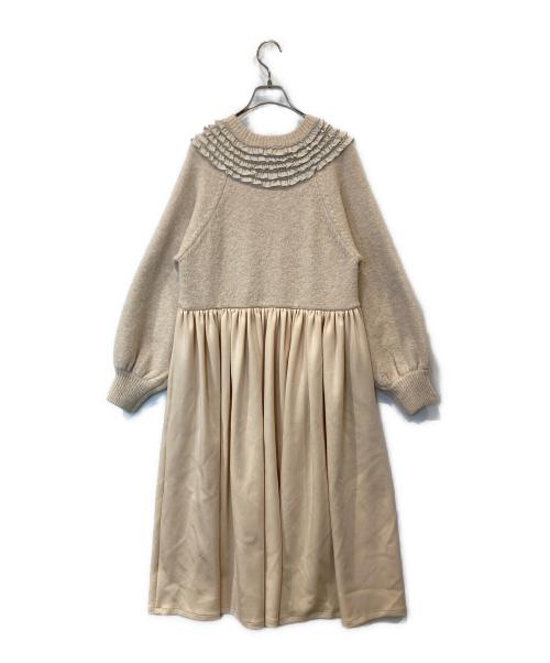 UNMINOU（アンミヌ）UNMINOU (アンミヌ) ティアードフリルドッキングワンピース ピンク サイズ:FREEの古着・服飾アイテム