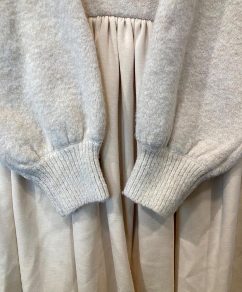 UNMINOU（アンミヌ）UNMINOU (アンミヌ) ティアードフリルドッキングワンピース ピンク サイズ:FREEの古着・服飾アイテム