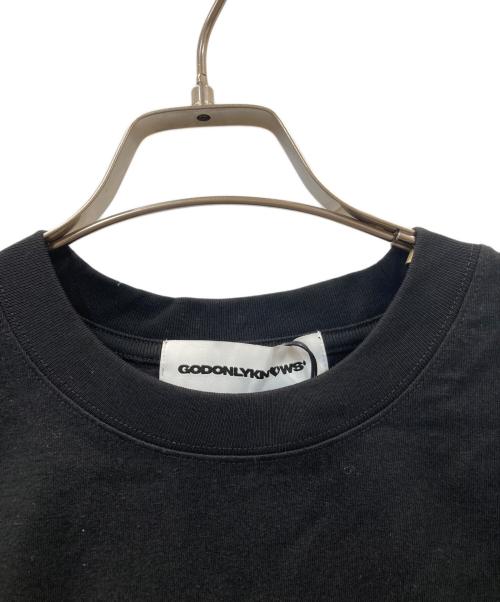 GOD ONLY KNOWS（ゴッドオンリーノウズ）GOD ONLY KNOWS (ゴッドオンリーノウズ) FRAGMENT DESIGN (フラグメントデザイン) Tシャツ ブラック サイズ:M 未使用品の古着・服飾アイテム