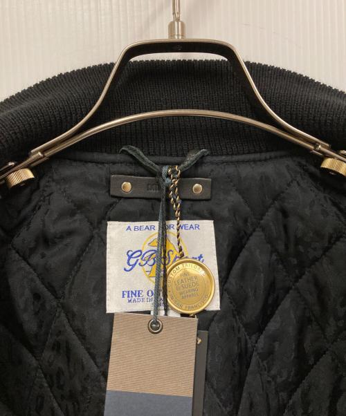 MINEDENIM（マインデニム）MINEDENIM (マインデニム) GB SPORT (ゴールデンベアスポーツ) VARSITY JACKET/スタジャン ブラック サイズ:L 未使用品の古着・服飾アイテム