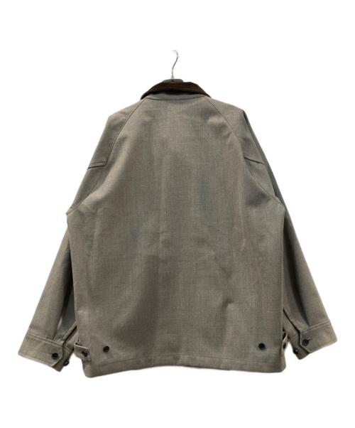 Phlannel（フランネル）Phlannel (フランネル) Winter Harrington Jacket グレー×ブラウン サイズ:3の古着・服飾アイテム