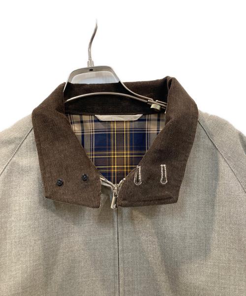 Phlannel（フランネル）Phlannel (フランネル) Winter Harrington Jacket グレー×ブラウン サイズ:3の古着・服飾アイテム