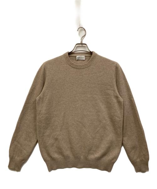 Settefili Cashmere（セッテフィーリ カシミア）Settefili Cashmere (セッテフィーリ カシミア) カシミヤ混クルーネックニット ベージュ サイズ:SIZE 48の古着・服飾アイテム
