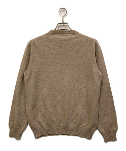 Settefili Cashmere（セッテフィーリ カシミア）Settefili Cashmere (セッテフィーリ カシミア) カシミヤ混クルーネックニット ベージュ サイズ:SIZE 48の古着・服飾アイテム