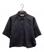 ebureエブール）の古着「ドライビエラ ハーフスリーブシャツ」｜ネイビー