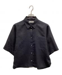 ebure（エブール）の古着「ドライビエラ ハーフスリーブシャツ」｜ネイビー