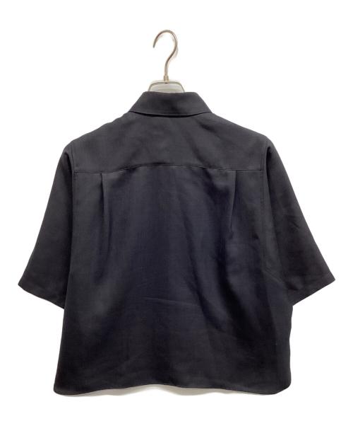 ebure（エブール）ebure (エブール) ドライビエラ ハーフスリーブシャツ ネイビー サイズ:38の古着・服飾アイテム