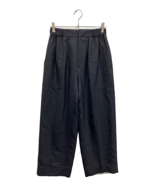 ebure（エブール）ebure (エブール) ドライビエラセンタープレスパンツ ネイビー サイズ:36の古着・服飾アイテム