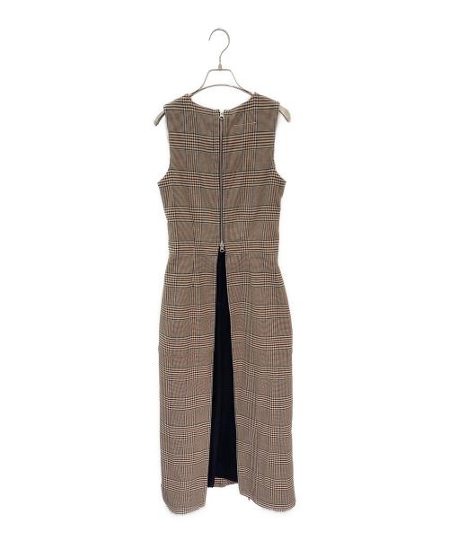 MM6 Maison Margiela（エムエムシックスメゾンマルジェラ）MM6 Maison Margiela (エムエムシックスメゾンマルジェラ) ノースリーブワンピース ブラウン サイズ:38の古着・服飾アイテム