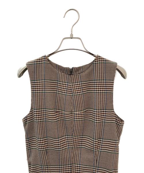 MM6 Maison Margiela（エムエムシックスメゾンマルジェラ）MM6 Maison Margiela (エムエムシックスメゾンマルジェラ) ノースリーブワンピース ブラウン サイズ:38の古着・服飾アイテム