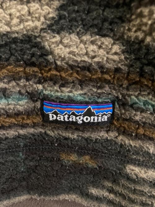 Patagonia（パタゴニア）Patagonia (パタゴニア) プリンテッドシャーリングシンチラセーター グレー サイズ:不明(実寸をご参考下さい)の古着・服飾アイテム