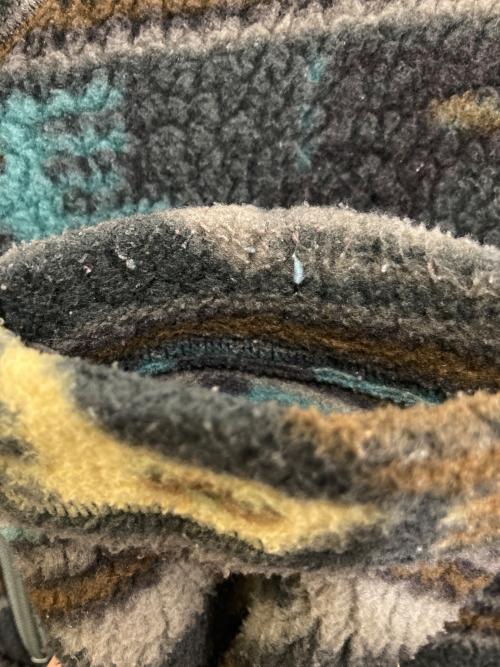 Patagonia（パタゴニア）Patagonia (パタゴニア) プリンテッドシャーリングシンチラセーター グレー サイズ:不明(実寸をご参考下さい)の古着・服飾アイテム