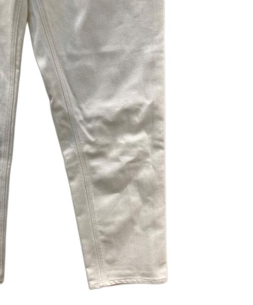 STUDIO NICHOLSON（スタジオ ニコルソン）STUDIO NICHOLSON (スタジオ ニコルソン) ホワイトデニムパンツ ホワイトの古着・服飾アイテム