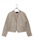 UNTITLEDアンタイトル）の古着「ノーカラージャケット」｜ベージュ