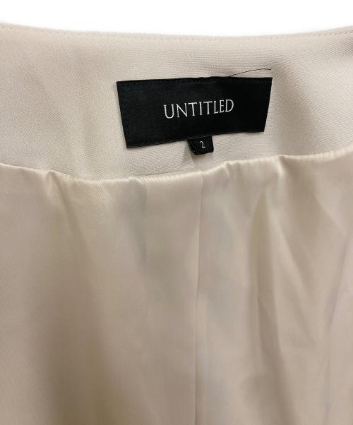 UNTITLED（アンタイトル）UNTITLED (アンタイトル) ノーカラージャケット ベージュ サイズ:SIZE 2の古着・服飾アイテム