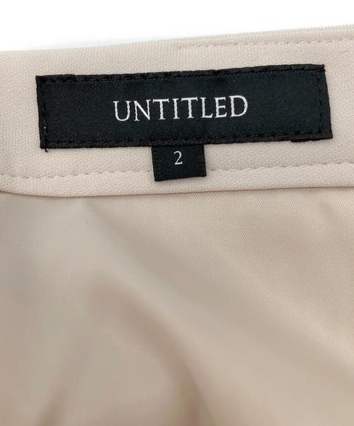UNTITLED（アンタイトル）UNTITLED (アンタイトル) タイトスカート ベージュ サイズ:2の古着・服飾アイテム
