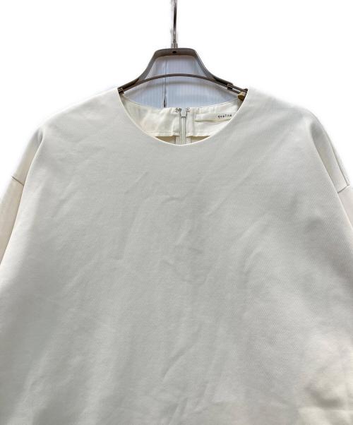 qualite（カリテ）qualite (カリテ) ツイルダンボールプルオーバー アイボリー サイズ:FREEの古着・服飾アイテム