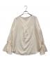 qualite (カリテ) ブライトツイルベルブラウス アイボリー サイズ:SIZE Free：6000円