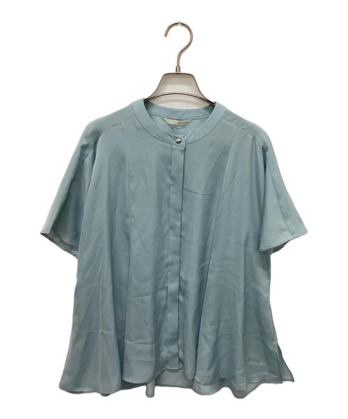 qualite（カリテ）qualite (カリテ) フレアーパネルブラウス ブルー サイズ:Freeの古着・服飾アイテム