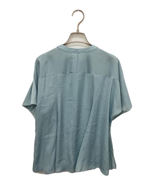 qualite（カリテ）qualite (カリテ) フレアーパネルブラウス ブルー サイズ:Freeの古着・服飾アイテム