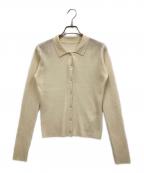 RAY BEAMSレイ ビームス）の古着「リブ ポロ カーディガン」｜アイボリー