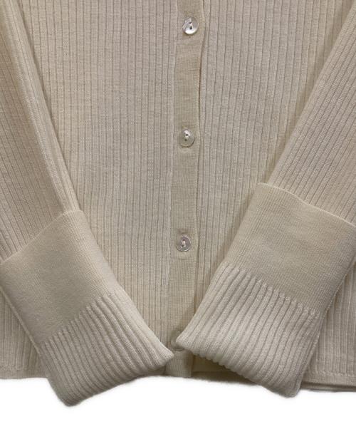 RAY BEAMS（レイ ビームス）RAY BEAMS (レイ ビームス) リブ ポロ カーディガン アイボリー サイズ:SIZE Freeの古着・服飾アイテム