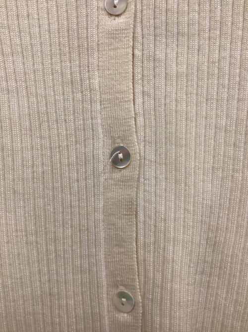 RAY BEAMS（レイ ビームス）RAY BEAMS (レイ ビームス) リブ ポロ カーディガン アイボリー サイズ:SIZE Freeの古着・服飾アイテム