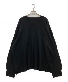 HOMME PLISSE ISSEY MIYAKE（オム プリッセ イッセイ ミヤケ）の古着「BASIC KNIT」｜ブラック