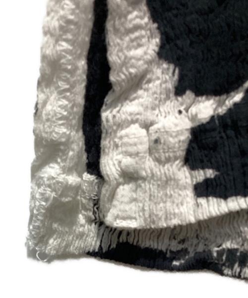 HaaT ISSEY MIYAKE（ハート イッセイ ミヤケ）HaaT ISSEY MIYAKE (ハート イッセイ ミヤケ) KYO CHIJIMI OVER PRINT ブラック サイズ:２の古着・服飾アイテム