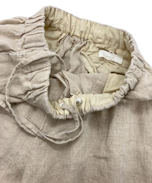 KAGURE（カグレ）kagure (カグレ) リネンイージートラウザー ベージュ サイズ:Freeの古着・服飾アイテム