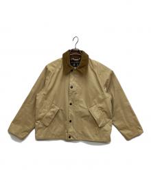 Barbour（バブアー）の古着「ピーチスキン コットン ショートレングスブルゾン」｜ベージュ