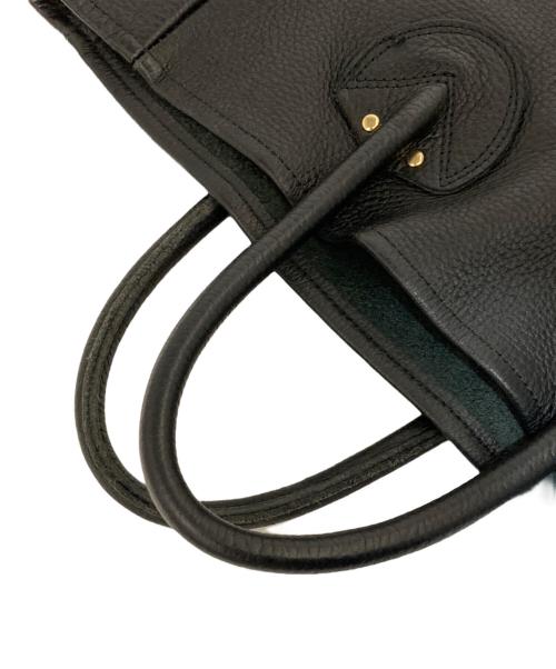 YOUNG & OLSEN The DRYGOODS STORE（ヤングアンドオルセン ザ ドライグッズストア）YOUNG & OLSEN The DRYGOODS STORE (ヤングアンドオルセン ザ ドライグッズストア) レザートートバッグ ブラックの古着・服飾アイテム