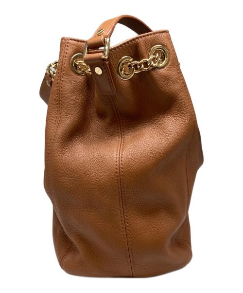 MICHAEL MICHAEL KORS（マイケル マイケルコース）MICHAEL MICHAEL KORS (マイケル マイケルコース) チェーン2WAYトートバッグ ブラウンの古着・服飾アイテム