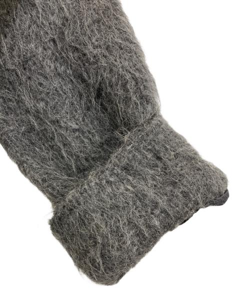 Leilian（レリアン）Leilian (レリアン) アルパカ混カラーレスロングコート グレー サイズ:11の古着・服飾アイテム