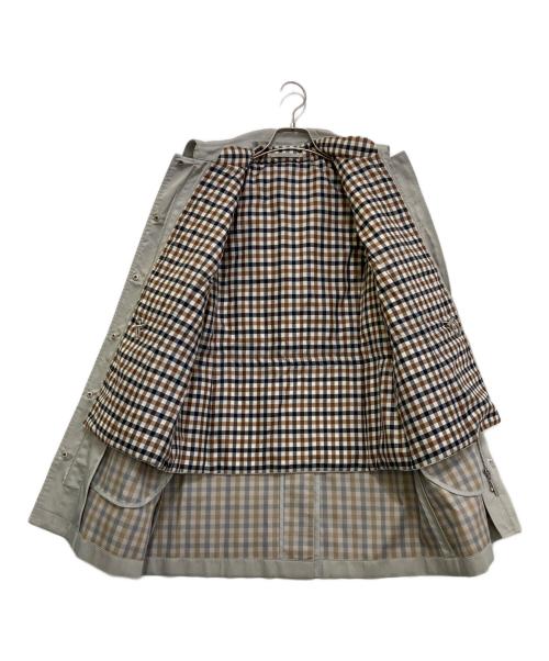 Aquascutum（アクアスキュータム）Aquascutum (アクアスキュータム) 4WAYフーデットジャケット ライトグレー サイズ:8の古着・服飾アイテム