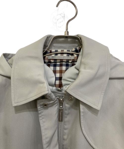 Aquascutum（アクアスキュータム）Aquascutum (アクアスキュータム) 4WAYフーデットジャケット ライトグレー サイズ:8の古着・服飾アイテム