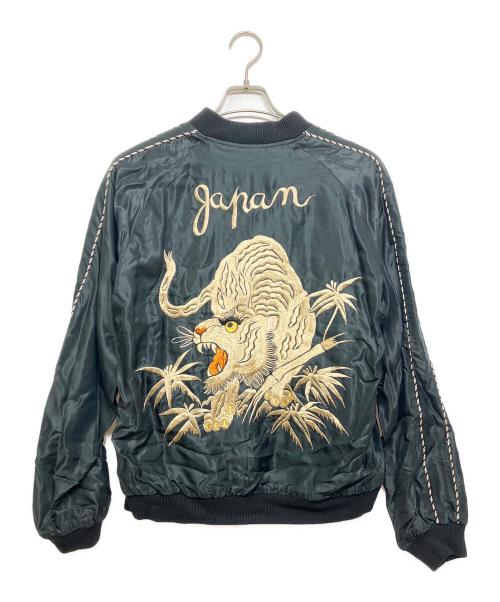 TAILOR TOYO（テーラー東洋）TAILOR TOYO (テーラー東洋) Late 1950s Style Acetate Souvenir Jacket “WHITE TIGER”×“GOLD DRAGON” ブラック サイズ:Mの古着・服飾アイテム